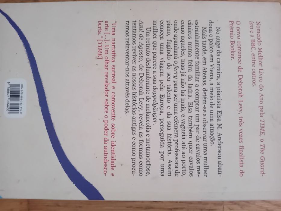 Azul de Agosto de Deborah Levy