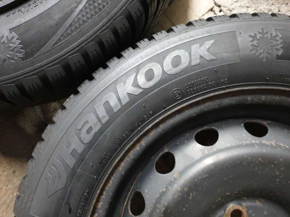 Felgi stal Hyundai Kia R15 4x100 opony zimowe 185/65R15 6mm Hankook