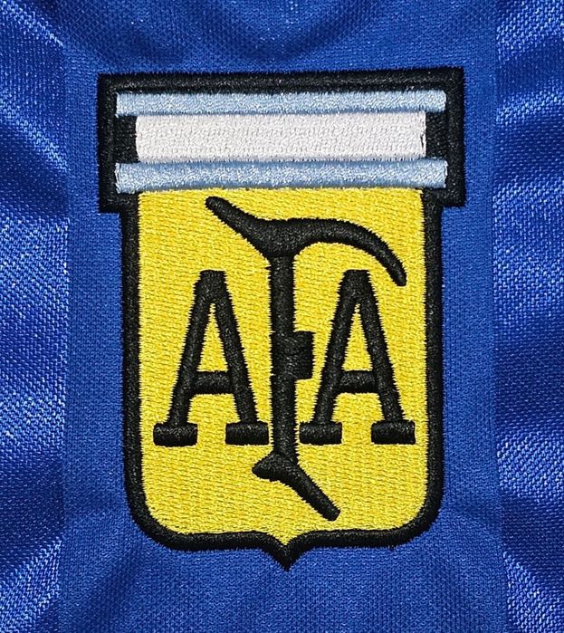 Camisola de Futebol Seleção Argentina Messi Maradona Copa do Mundo