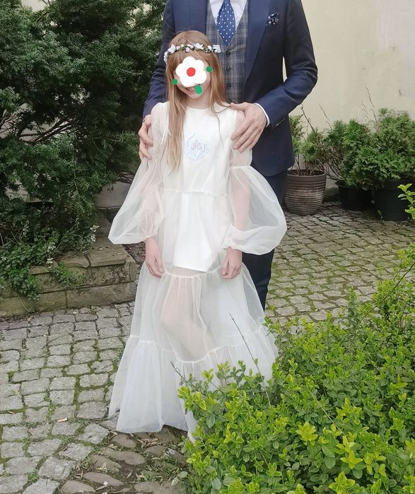Komunia ,sukienka IHS po komunii, na uroczystość