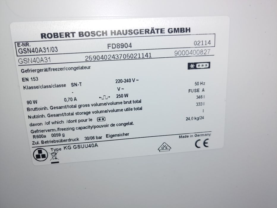 Zamrażarka Bosch