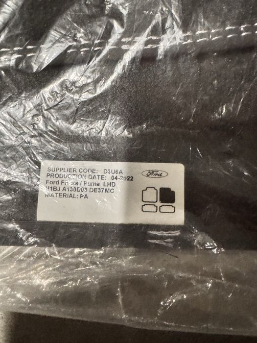 Dywaniki welurowe Ford Puma 2022