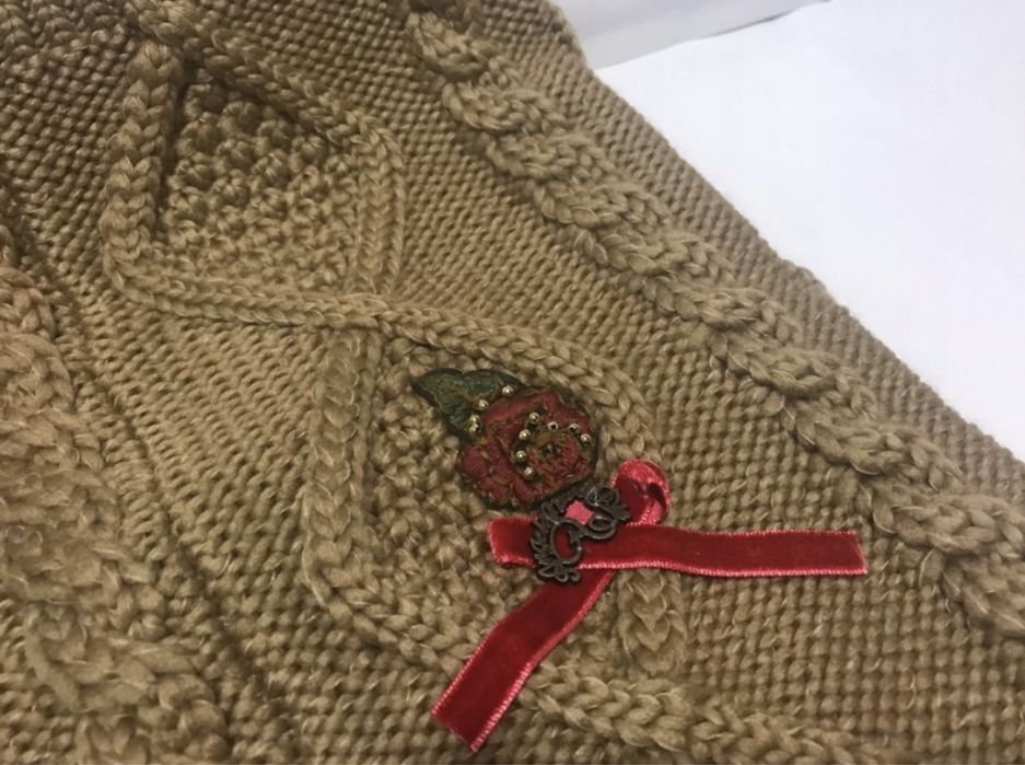 Szal komin marki Angels  karmelowy