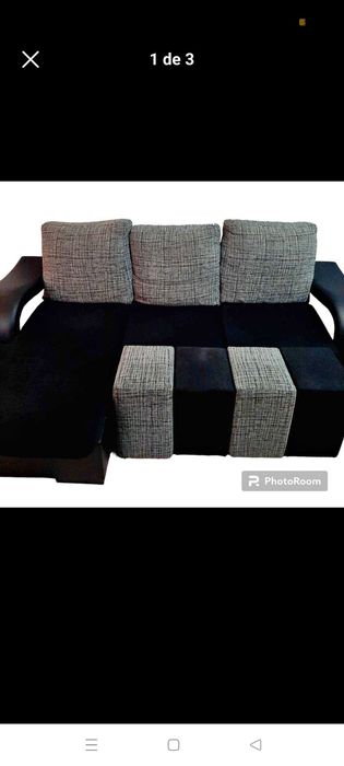 Sofá com 4 bancos