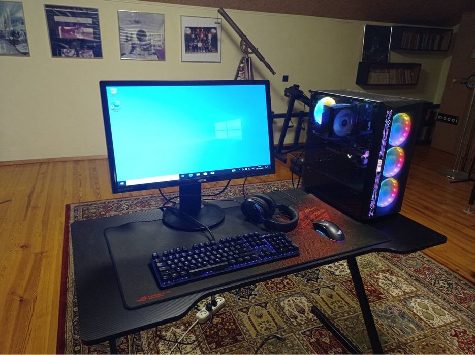 ПК RTX 3060 + 144гц ASUS GAMING Моник + весь комплект периферии ASUS