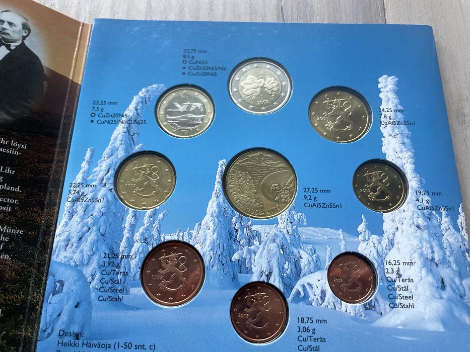 Set de moedas de euro Finlândia 2003