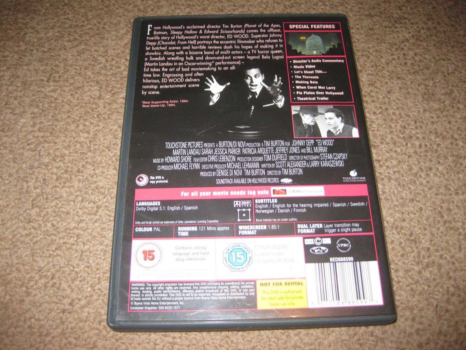 DVD "Ed Wood" with Johnny Depp/Rare!64586433294977121