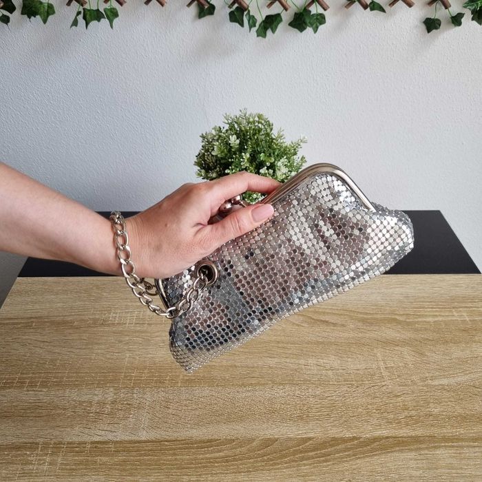 Bolsa Clutch Prateada