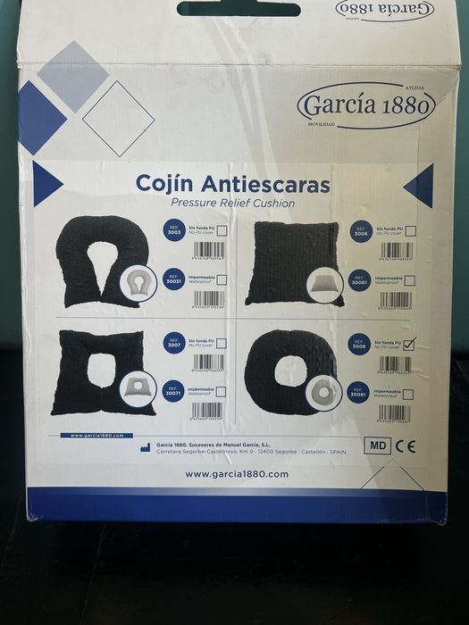 Almofada para hemorroidas e escaras