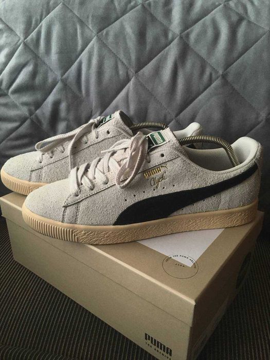 Puma Clyde Hairy Suede Sedate Gray-Cashew 45р. 29,5 см