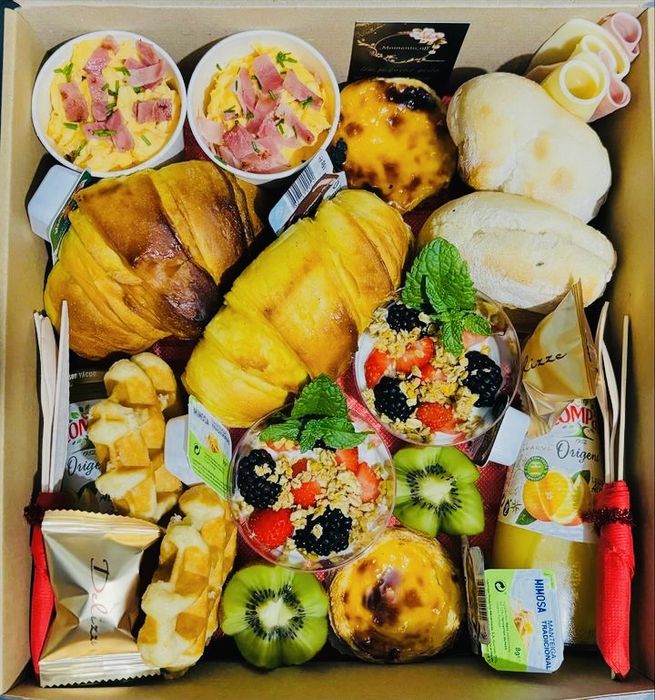 Dia dos namorados Box pequeno almoço 2 pessoas