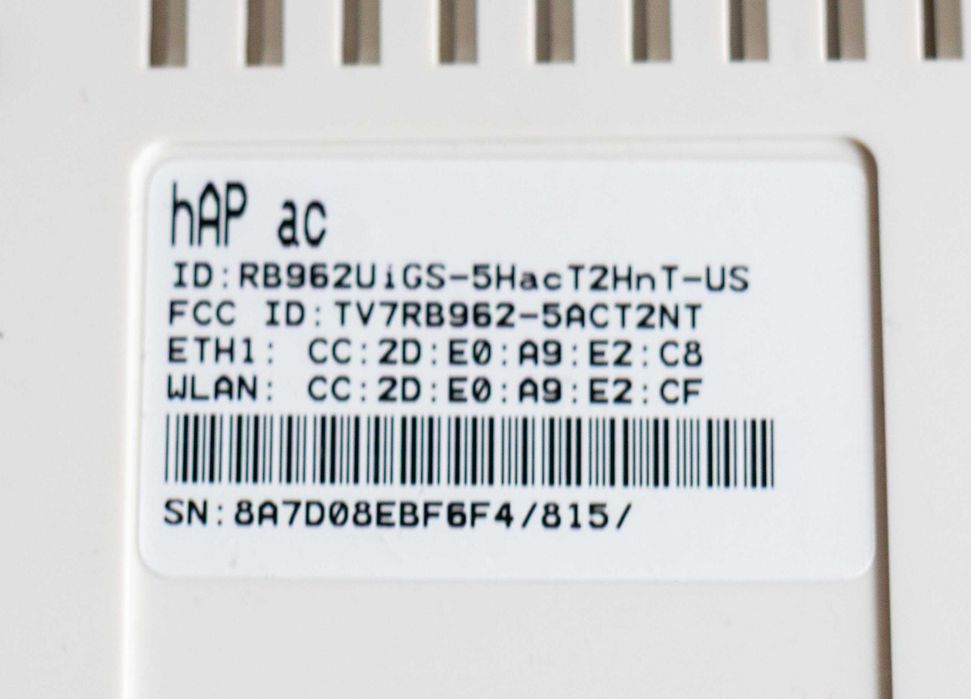 MikroTik hAP ac RB962UiGS-5HacT2HnT-US Wi-Fi AC1750 5xGigabit SFP USB