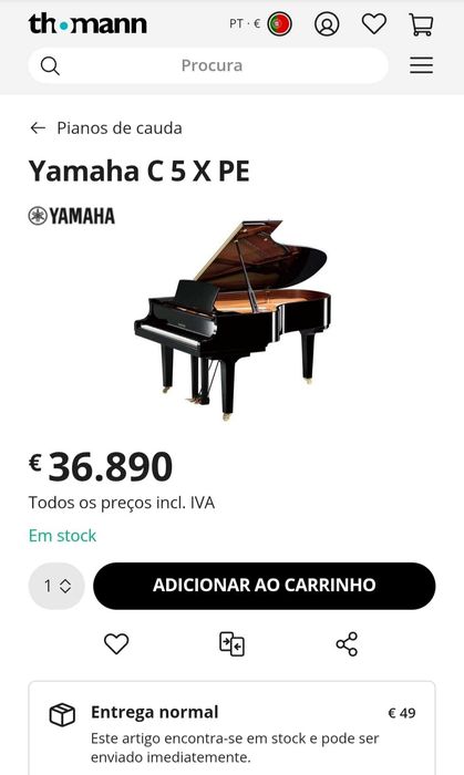 Piano de Cauda Yamaha C5