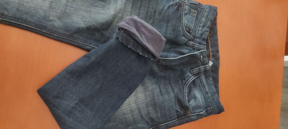 Calças ganga forradas