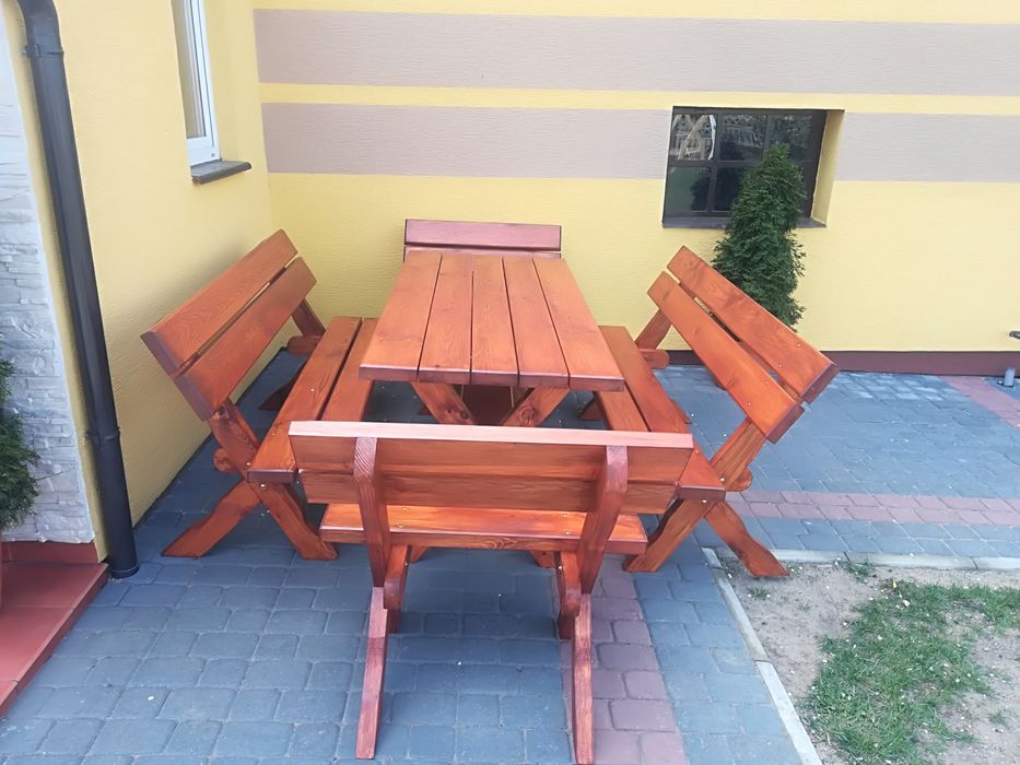 Meble ogrodowe sosnowe