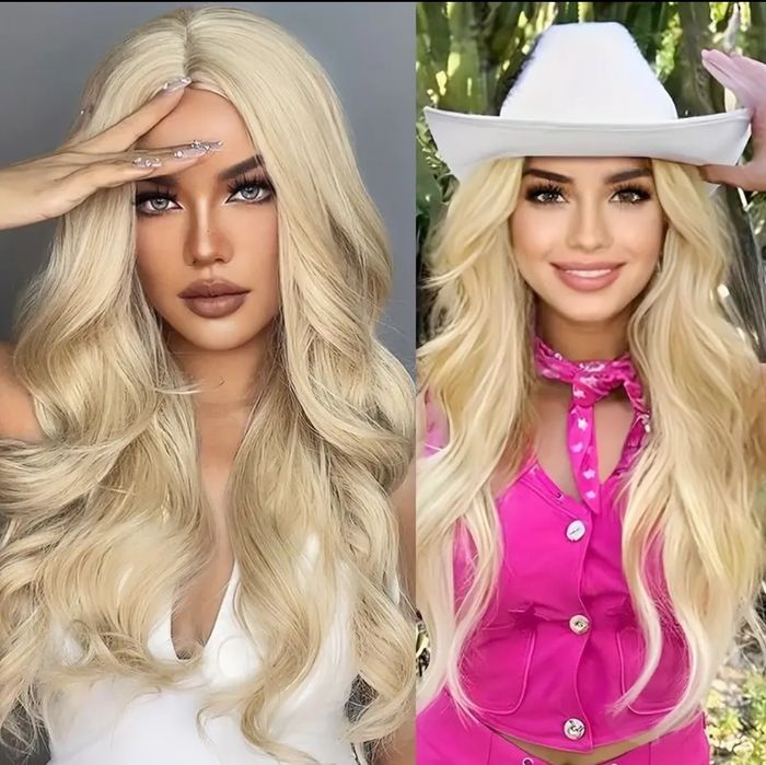 Peruka jasny blond szampan