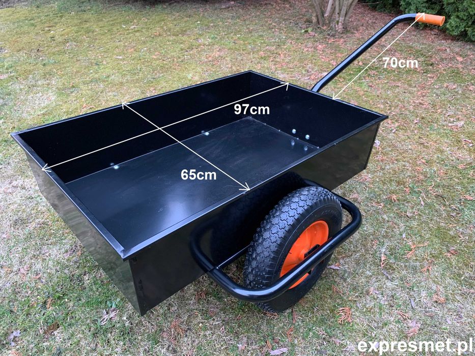 POLSKI WÓZEK OGRODOWY ROLNICZY taczka przyczepka Mocna !