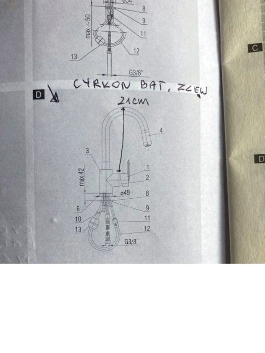 Bateria do kuchni f. Armatura, nowa