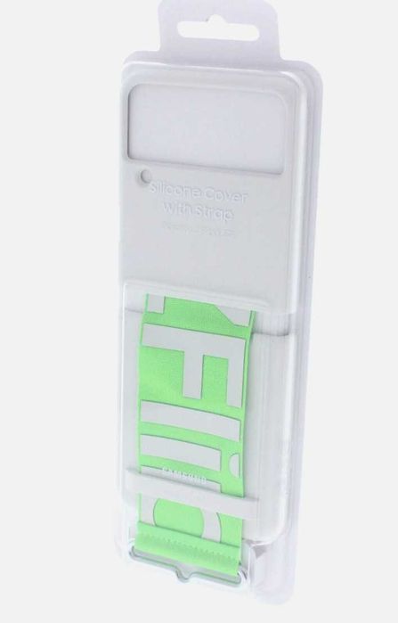 Оригинальный чехол Samsung Galaxy Z Flip 3 Silicone Cover With Strap