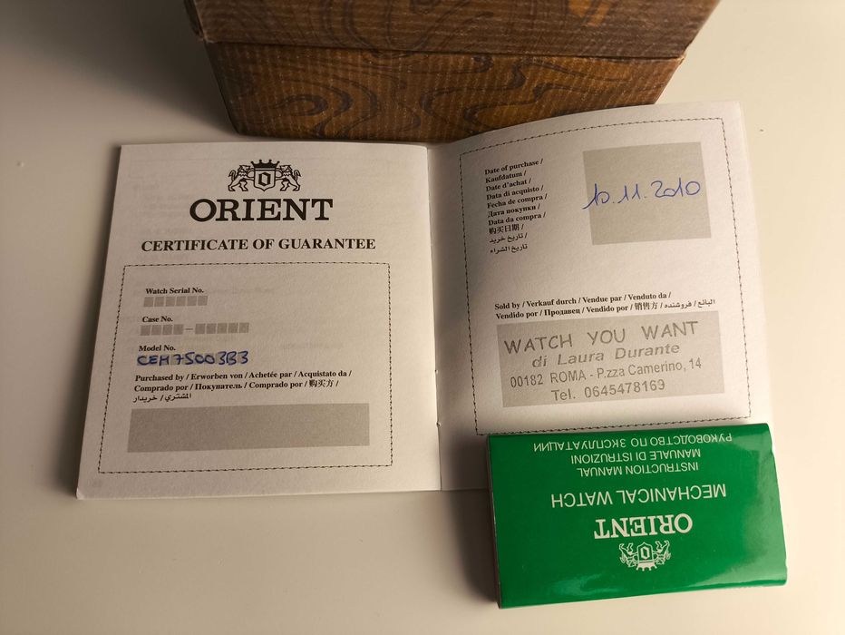 Zegarek Orient Mako XL EM75003B 44.5mm