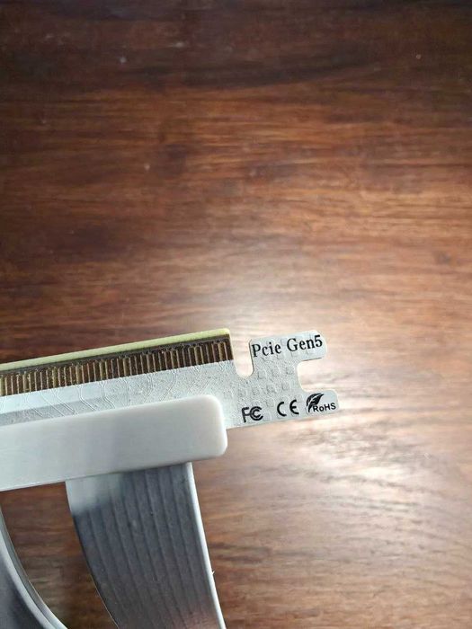 Riser pcie Gen 5 X16, 90", 15см, Білий