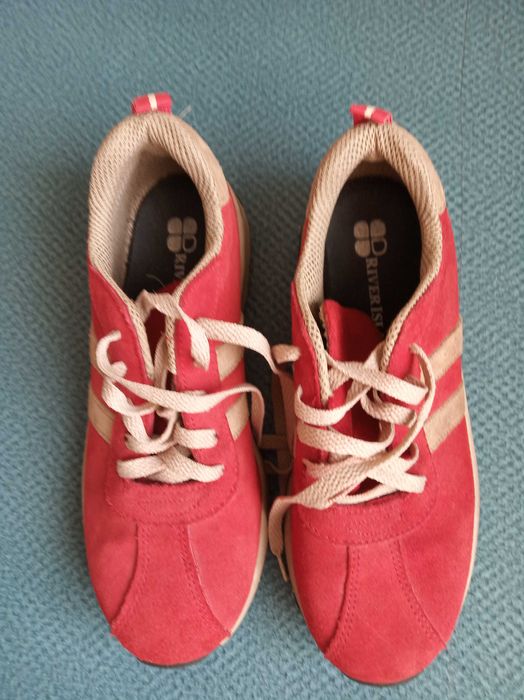 Czerwone adidasy sportowe rozmiar 37 River Island ekozamsz