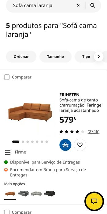 Sofá cama  chaise longue