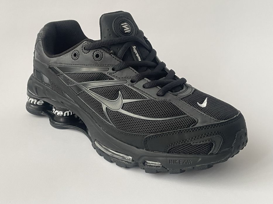 Nike Shox 2 Ride x Supreme black 41-45. Шокс Суприм.