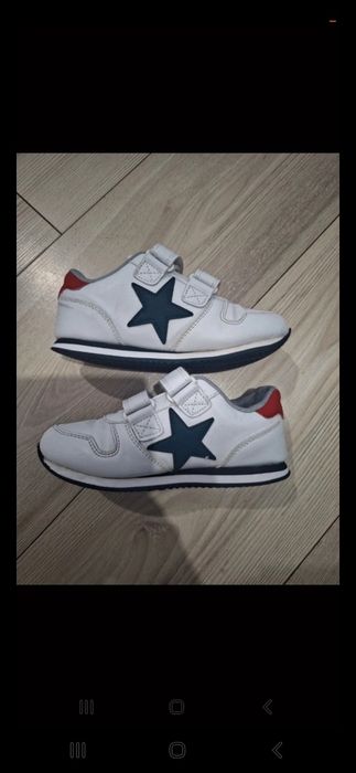 Adidasy 29 dla chłopca buty wiosenne przejsciowe sportowe białe