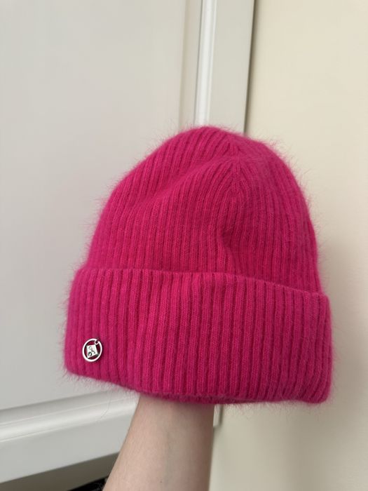 Шапка рожева тепла