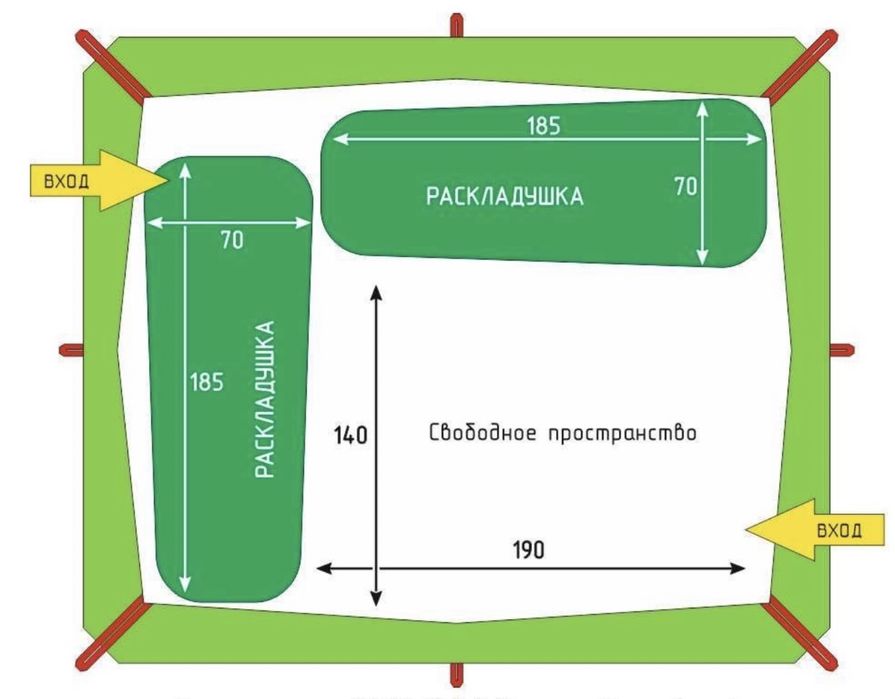 Зимняя палатка Лотос Куб 4 Классик термо лонг  Компл. из 5 позиций !!!