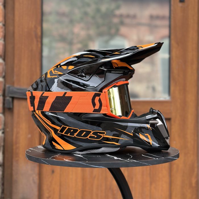 + Подарунок! Ендуро Шолом IROS / мотошолом / мотошлем кроссовый