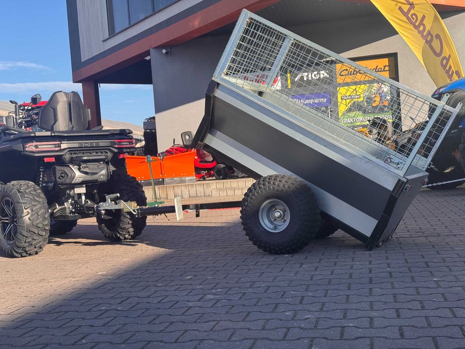 Przyczepa Do Quadów,Kiper, Duże Koła Baloty, Kula, Naburty, 500kg