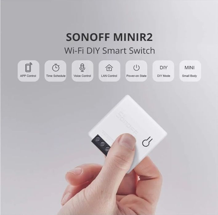 Moduł Sonoff MINI R2 WiFi 2-drożny przełącznik smart dom Alexa