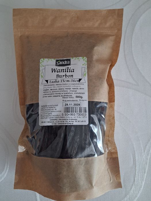 WANILIA BURBON PREMIUM 500g laski 13-16 cm Madagaskar