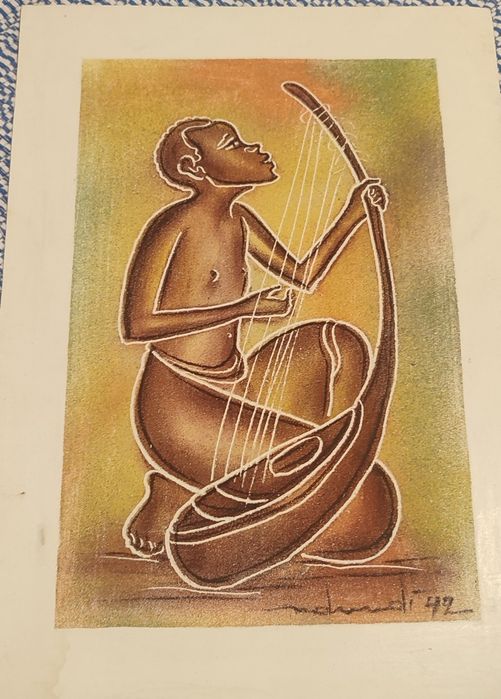 Arte angolana de 1942(44,92,94) feita com areia