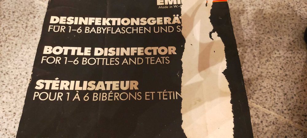 Sterilizer for 1 to 6 Emide Bottles Plus 2 Additional Bottles64729812678530124