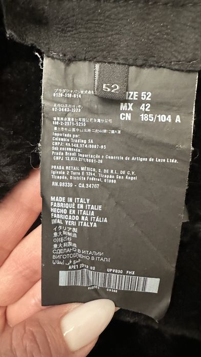 Дубленка Prada 52р мужская оригинал !