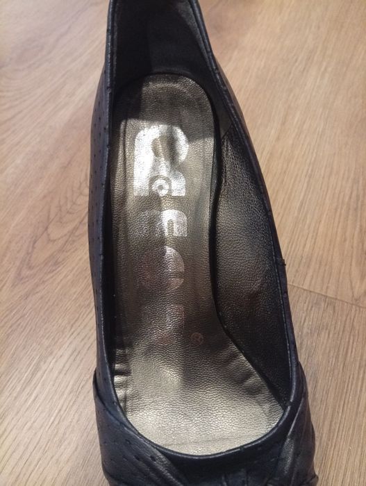 Sapato Alto de pele