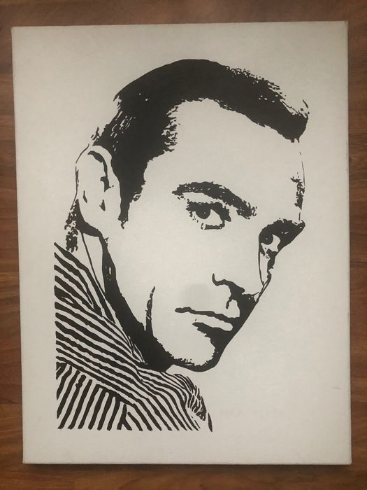 OBRAZ canvas wydruk Sean Connery płótno rama 46-61, nowy na prezent