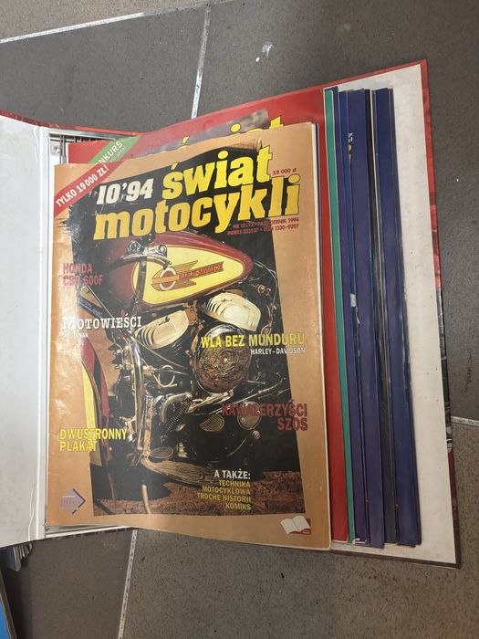Czasopisma motocyklowe z lat 90 i 2000 caly karton
