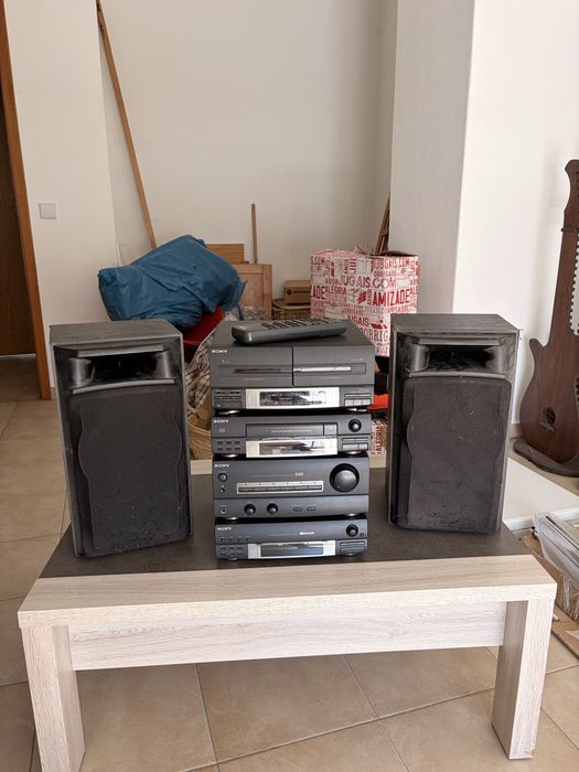 Aparelhagem Hi-Fi Sony EX50 com Colunas e Comando Origina