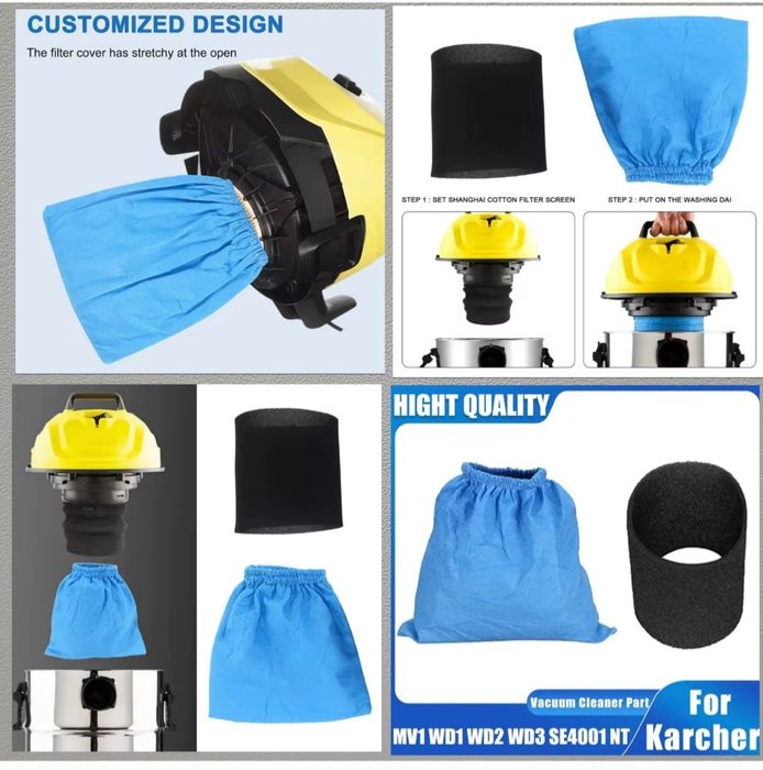 Мешок для пылесоса Karcher  WD2 KNT2 SE2001 A2120 Мішки для пилососа