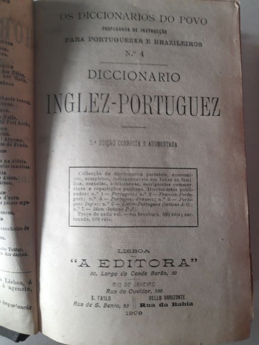 Petit larousse e diccionario Inglêz/Portuguez