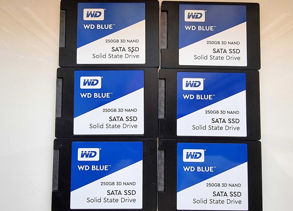 2.5 M.2 SSD диск 128GB 250GB 500GB 1TB 2TB Crucial Samsung Hynix WD