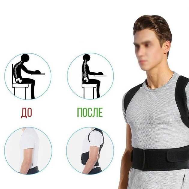 Коректор постави Back Pain Need Help, грудопоясничний корсет-коректор