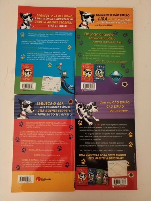 O cão espião 4 livros