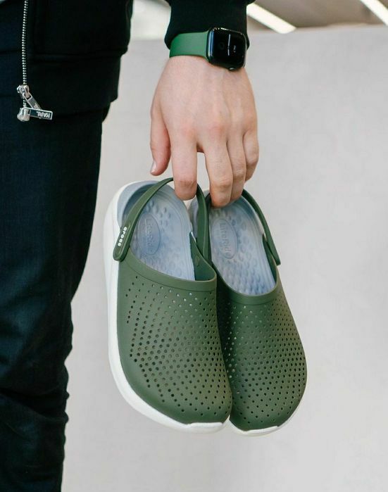 Крокси LiteRide Crocs Black Slate Grey