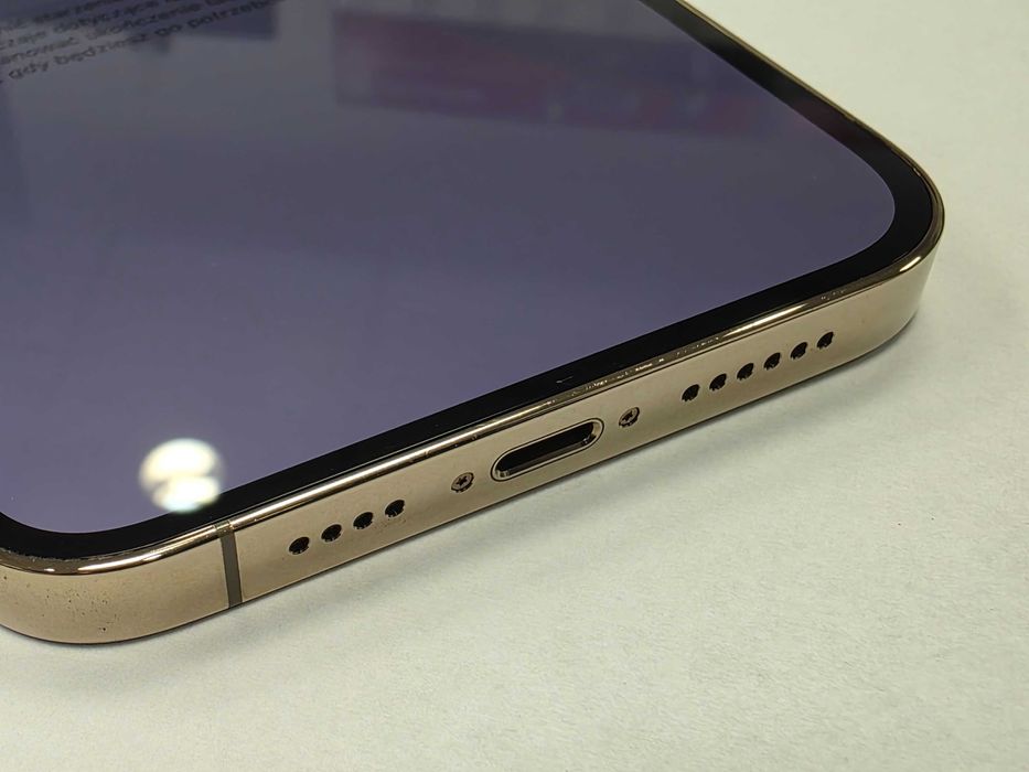 iPhone 13 PRO MAX 128GB Dual SIM (SIM + eSIM)/ Gold/ Złoty/ BAT 85%/ Grade A/ + ładowarka/ GW 12 MSC
