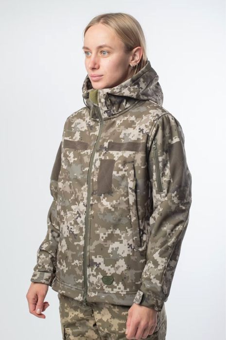 Куртка жіноча Soft Shell Military Піксель тактична демісезонна